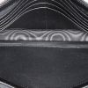 Saint Laurent  Cassandre shoulder bag  in black grained leather - Detail D2 thumbnail