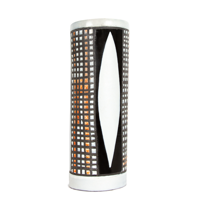 Roger Capron, grand vase "Rouleau", en céramique émaillée polychrome, signé, des années 1950 - Detail D1