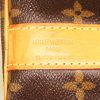 Bolsa de viaje Louis Vuitton Keepall 50 en lona Monogram marrón y cuero natural - Detail D4 thumbnail