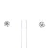 Fred Delphine earrings in white gold and diamonds (1,00 and 1,03 carat) - 360 thumbnail