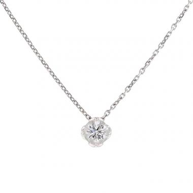 Fred Delphine necklace in white gold and diamond of 1,03 carat