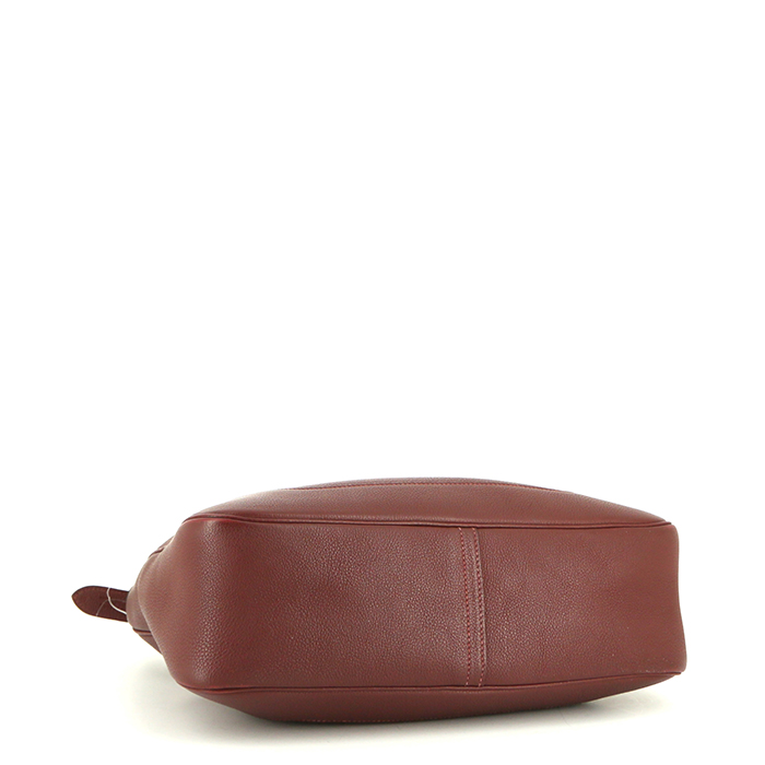 Hermès Trim bag worn on the shoulder or carried in the hand in red H togo leather - Detail D4