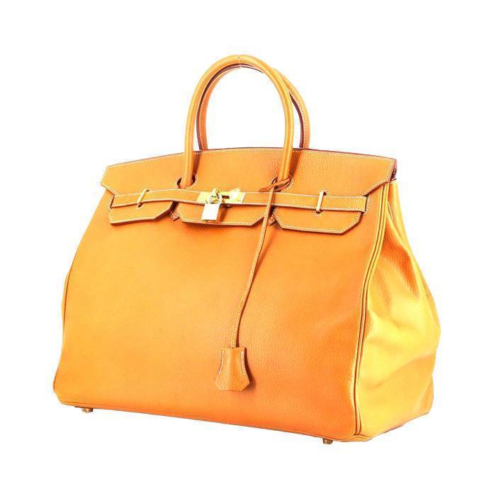 Hermes Birkin 40 cm handbag in natural Ardenne leather - 00pp