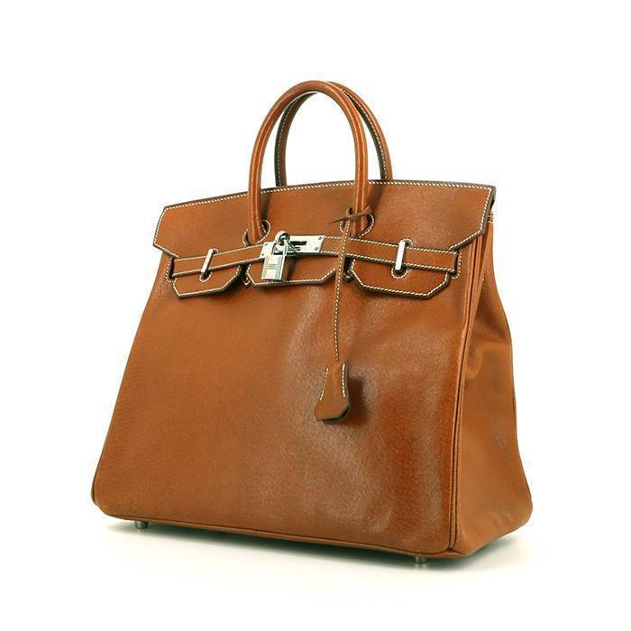 Hermes Haut à Courroies handbag in cognac Pecari leather - 00pp