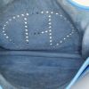 Hermes Evelyne large model shoulder bag in Bleu Paradis leather taurillon clémence - Detail D2 thumbnail