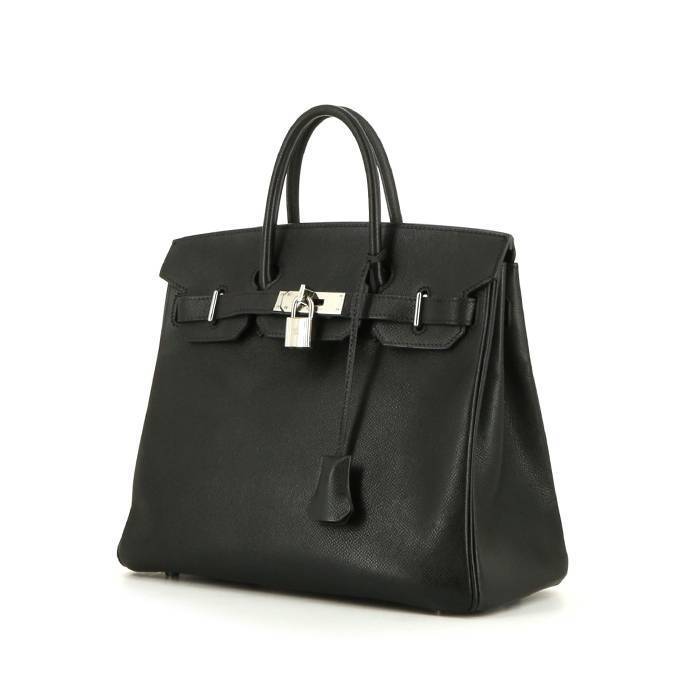 Hermes Haut à Courroies handbag in black epsom leather - 00pp