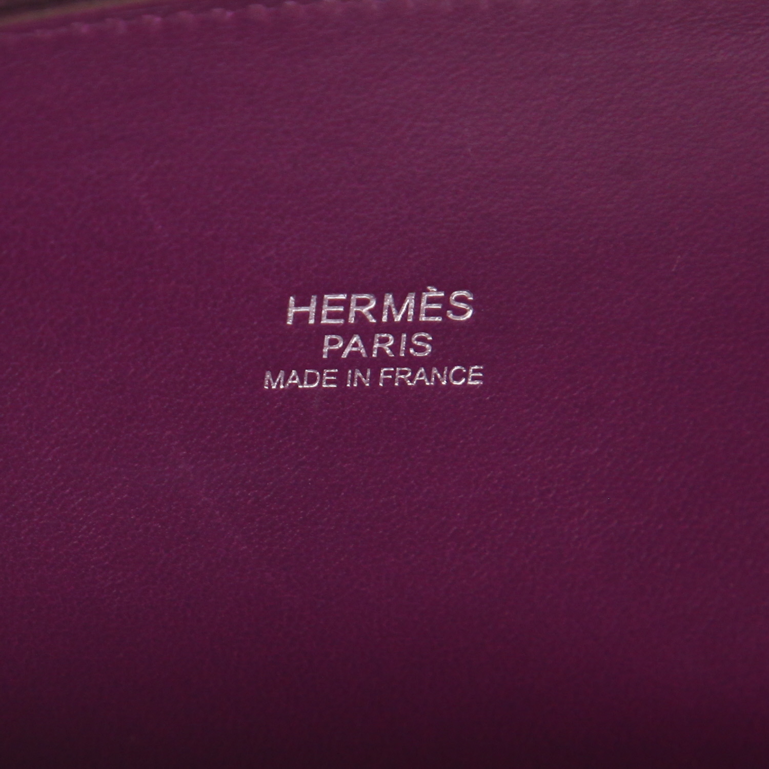 Sac à main Hermès Bolide 30 cm en cuir Swift violet Anemone - Detail D2