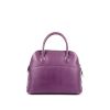 Hermès Bolide 31 cm handbag in purple Anemone Swift leather - Detail D2 thumbnail