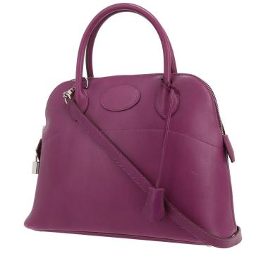 Borsa Hermès Bolide 30 cm in pelle Swift viola Anemone