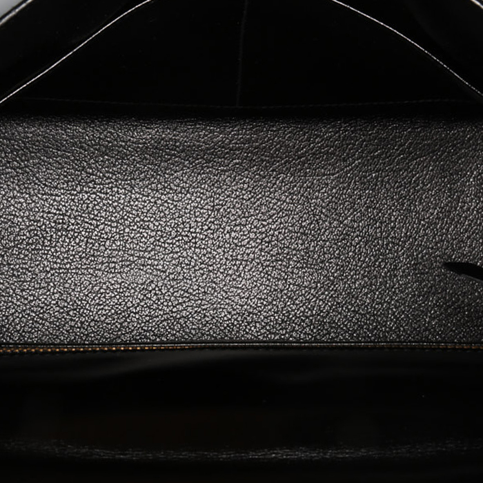Sac à main Hermès Kelly 28 cm en cuir box noir - Detail D3