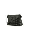 Borsa a tracolla Saint Laurent Loulou Puffer in pelle nera - 00pp thumbnail