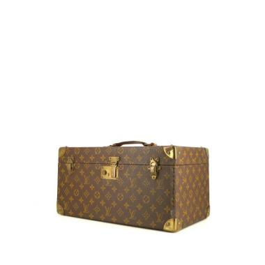 Beauty Louis Vuitton  Vanity in tela monogram cerata marrone e pelle naturale