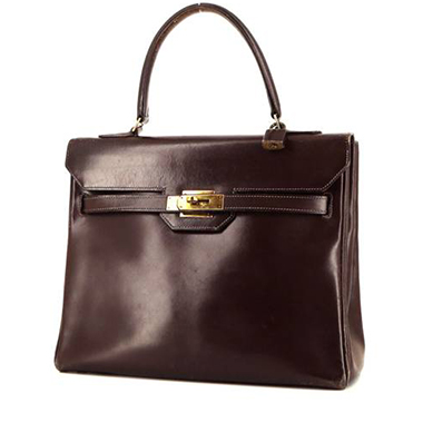 Hermes Kelly Monaco Collector Navy Box Handbag 1960