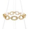 Vintage bracelet in yellow gold and diamonds - 360 thumbnail