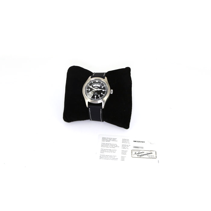 Reloj IWC Pilot's Watches UTC de acero Ref : 325101 Circa 2000 - Detail D2