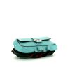 Fendi Baguette Double Sided shoulder bag in turquoise and green leather - Detail D5 thumbnail
