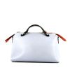 Fendi By the way shoulder bag in grey blue leather - 360 thumbnail