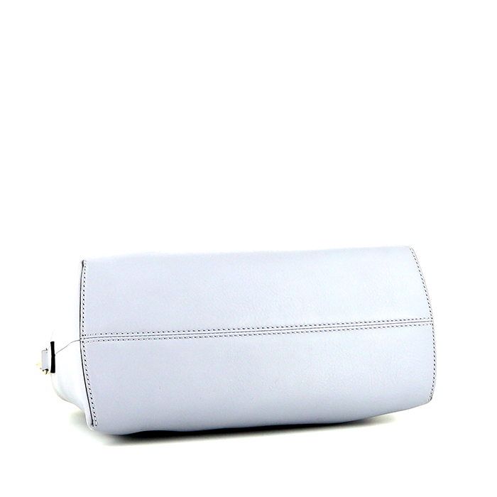 Borsa a tracolla Fendi By the way in pelle blu cadetto - Detail D5