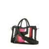Balenciaga Classic City handbag in black, white, red and pink leather - 00pp thumbnail
