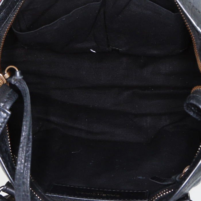 Sac à main Balenciaga Classic City en cuir noir , blanc rouge et rose - Detail D3