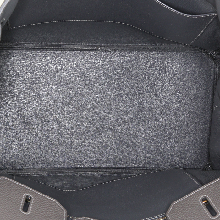 Borsa Hermès  Birkin 35 cm in pelle togo grigio Graphite - Detail D2