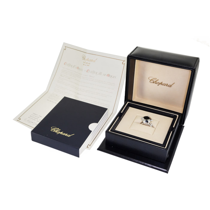 Anello Chopard in oro bianco e diamanti - Detail D2