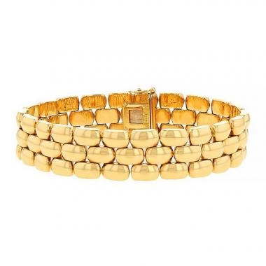 Flexible Chaumet Khesis bracelet in yellow gold