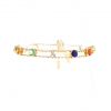 Chaumet Amour "Peace & Love" bracelet in yellow gold and diamonds and semi-precious stones - 360 thumbnail