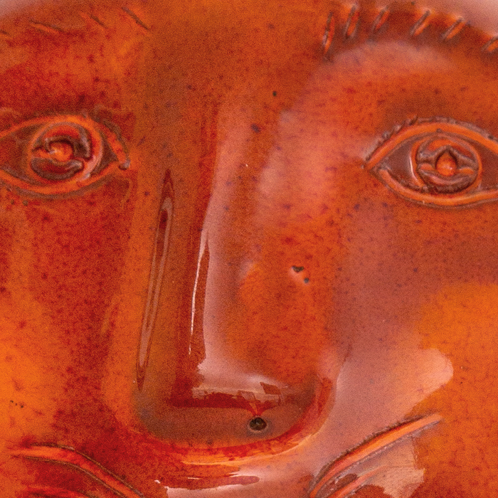 Robert & Jean Cloutier, sculpture, in enamelled ceramic, fixed on a base, signed, around 1950/60 - Detail D1
