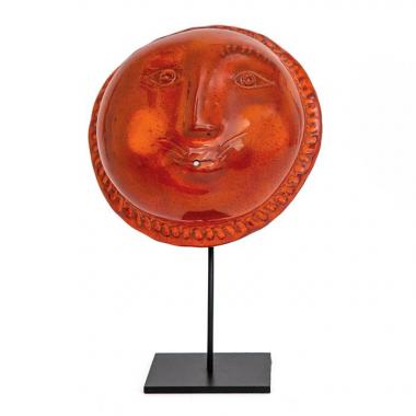 Robert & Jean Cloutier, sculpture, in enamelled ceramic, fixed on a base, signed, around 1950/60