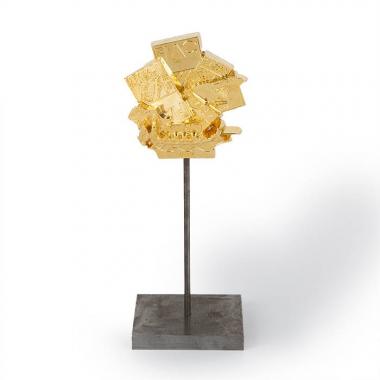 César, "20th Fiac Paris - Grand-Palais", sculpture in gilded bronze, signed, numbered and dated, with its original box, of 1993