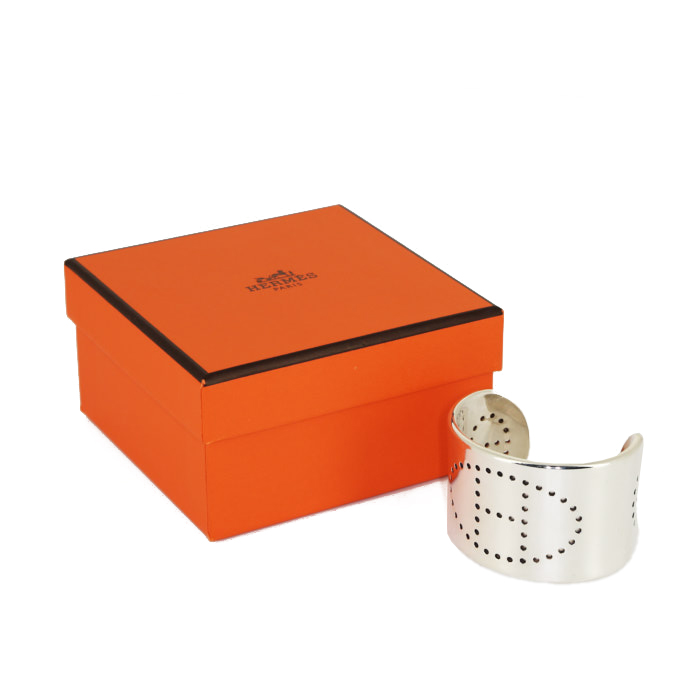 Bracelet ouvert Hermès Eclipse en argent