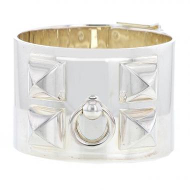 Brazalete Hermès Collier de chien en plata