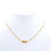 Cartier Agrafe small model necklace in yellow gold and diamonds - 360 thumbnail