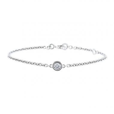 Brazalete Dior Mimioui en oro blanco y diamante