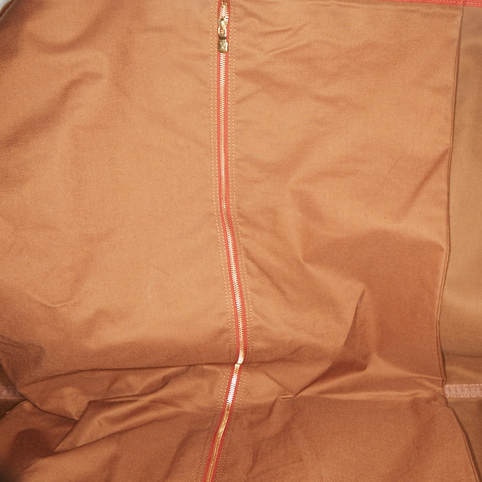 Porte-habits Louis Vuitton America's Cup en toile enduite rouge et cuir naturel - Detail D5