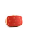 Louis Vuitton America's Cup travel bag in red logo canvas and natural leather - Detail D4 thumbnail