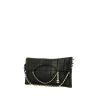 Chanel handbag/clutch in black quilted leather - 00pp thumbnail