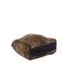 Shopping bag Chanel in pelliccia grigia e tela nera - Detail D3 thumbnail
