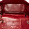 Borsa Chanel Vintage in jersey trapuntato rosso e pelle verniciata rossa - Detail D4 thumbnail