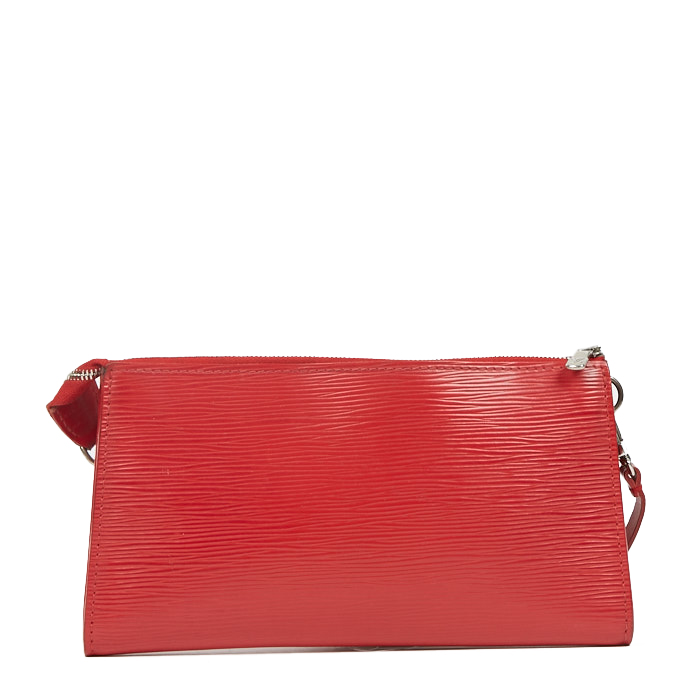 Borsa Louis Vuitton Pochette accessoires in pelle Epi rossa - Detail D2