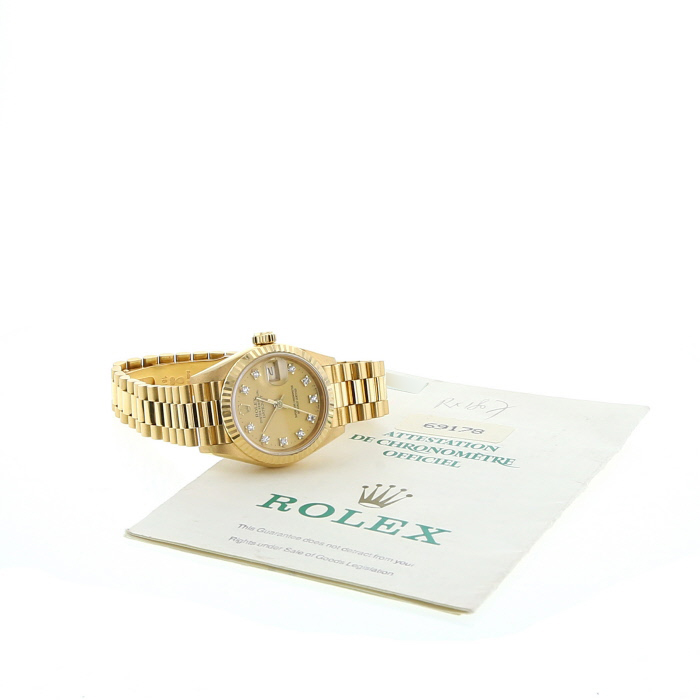 Orologio Rolex Datejust Lady in oro giallo Ref :  69178 Circa  1989 - Detail D2