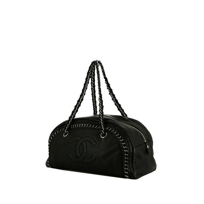 Chanel Bowling handbag in black leather