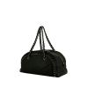 Chanel  Bowling handbag  in black leather - 00pp thumbnail