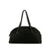 Chanel  Bowling handbag  in black leather - 360 thumbnail
