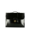 Hermès  Sac à dépêches briefcase  in black box leather - 360 thumbnail