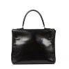 Hermes Monaco handbag in black box leather - Detail D2 thumbnail