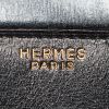 Hermes Monaco handbag in black box leather - Detail D5 thumbnail