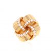 Boucheron ring in pink gold and diamonds - 360 thumbnail