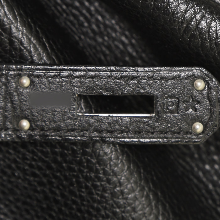 Hermès  Birkin 40 cm handbag  in black togo leather - Detail D4